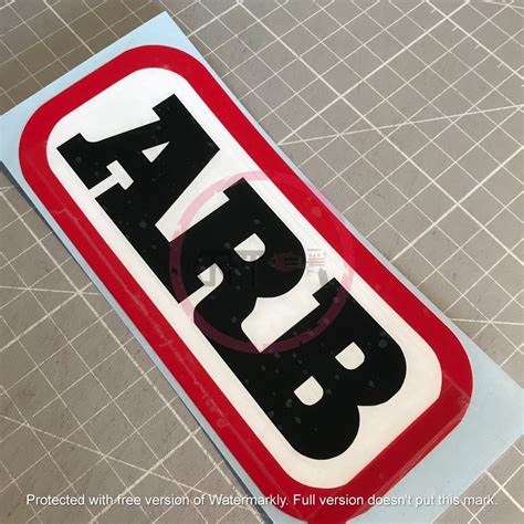 Cfs Arb X Roofrack Logo Stiker Sticker Vinyl Decal Stripes Depan