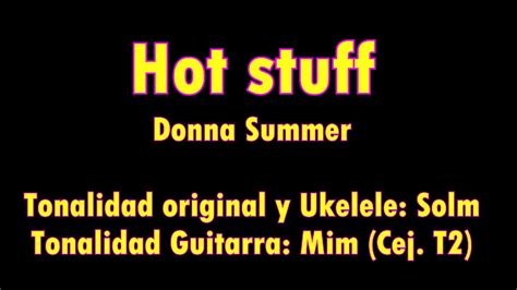 Hot Stuf Donna Summer Tutorial Guitarra Y Ukelele YouTube
