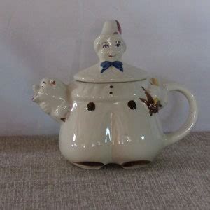 Vintage Tom The Pipers Son Teapot By Shawnee Pottery Circa Etsy