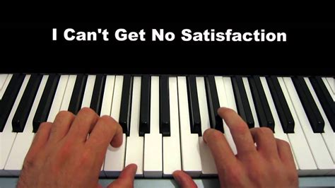 I Cant Get No Satisfaction Piano Tutorial Rolling Stones Piano Cover