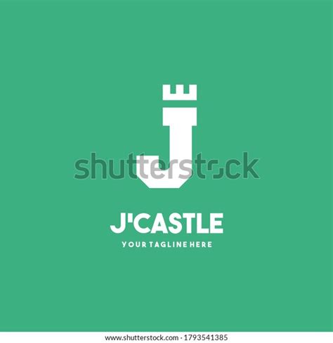 Letter J Castle Premium Logo Design Stock Vector Royalty Free