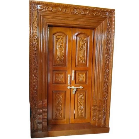 Exterior Solid Wood Heavy Main Doors For Home Height 84 Inch At