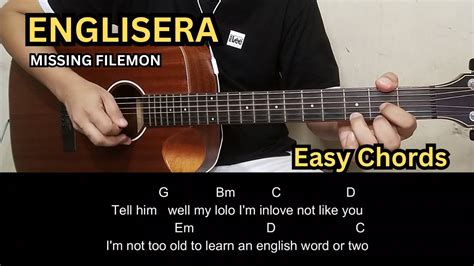 Englisera Missing Filemon Guitar Tutorial Guitar Chords Youtube