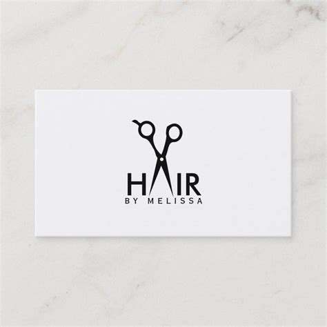 modern simple hairstylist hair stylist salon shear business card | Zazzle | Hairstylist business ...