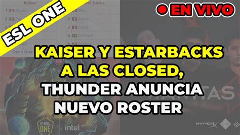 Thunder Anuncia Su Nuevo Roster Invaders Y Estarbacks Entran A Las