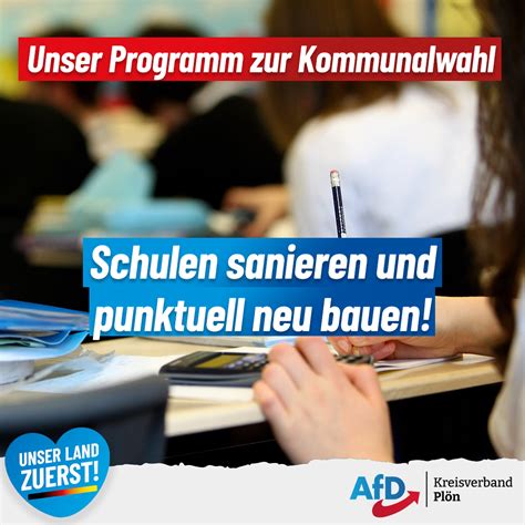 Unser Programm Zur Kommunalwahl Schulen Sanieren Und Punktuell Neu