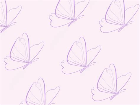 Purple Butterfly Aesthetic Wallpaper