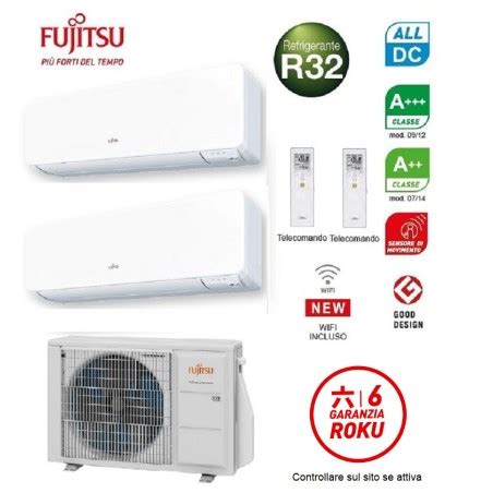 Condizionatore Dual Split Fujitsu Serie KG A 7000 9000 Wifi