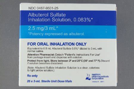 MSDS | ALBUTEROL SULFATE, SOL INH .083MG/ML 3ML – #M570560