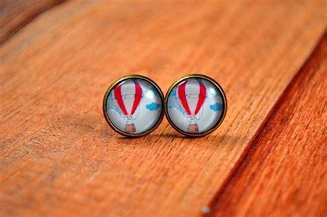 Hot Air Balloon Balloon Studs Balloon Earrings Balloon Etsy