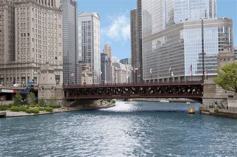 Michigan Avenue Bridge Dusable Bridge · Buildings Of Chicago