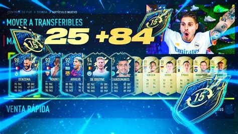 ABRO MUCHOS SOBRES DE 25 84 Y TOCAN MUCHOS TOTS DE LA LIGA FIFA 22