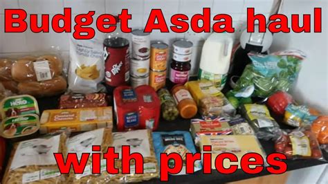 Budget Asda Grocery Haul With Prices June 2022 YouTube