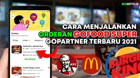 Cara Menerima Dan Menjalankan Orderan Gofood Super Terbaru Aplikasi