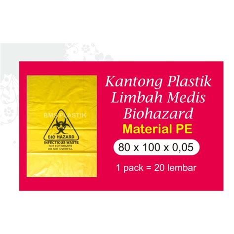 Jual Plastik Biohazard Infeksius Limbah Medis B X Kantong