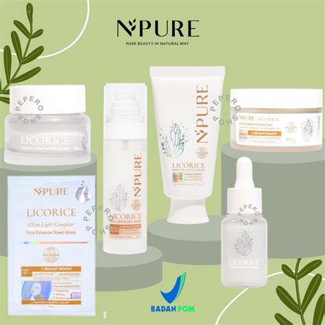 Jual Npure Licorice Brightening Series The Light Cleanser Milky