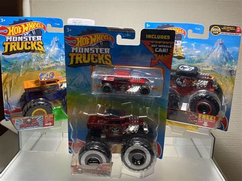 Yahoo オークション Hot Wheels MONSTER TRUCKS BONE SHAKER ボーン