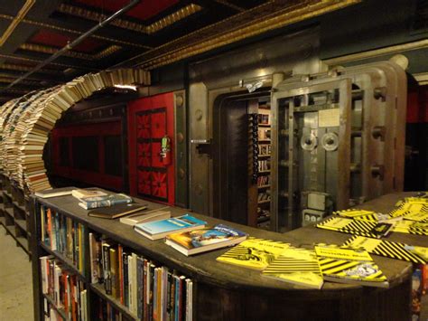 The Last Bookstore in LA. Originally a bank, the bookstore acts more