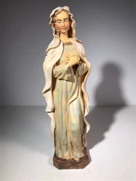 Catholic Resin Madonna Virgin Mary Statue Figure Handmade Figurine