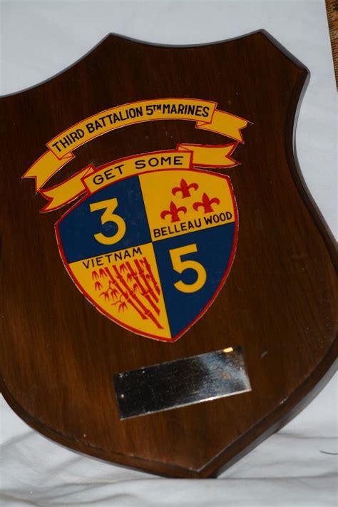 Military Wall Plaque Usmc 3rd Bn 5th Marines 4608976174