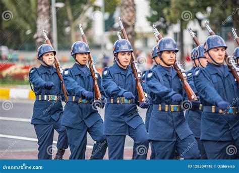 Turkish Soldiers March for Military Parade in Turkey Editorial Stock