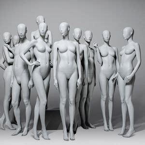 Female Display Mannequin Paris White Copper Hans Boodt Mannequins