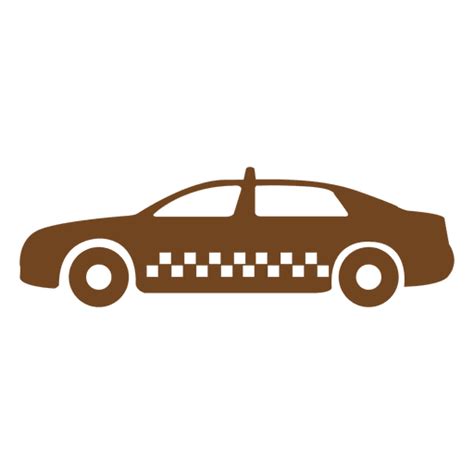 Taxi Cab Icon Silhouette PNG & SVG Design For T-Shirts