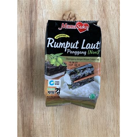 Jual MAMASUKA RUMPUT LAUT KERING PANGGANG ROASTED NORI SEAWEED Shopee