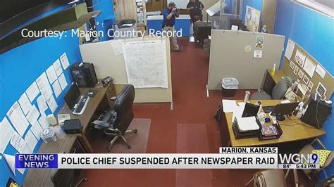 Police Chief Who Led Raid Of Small Kansas Newspaper Suspended Youtube