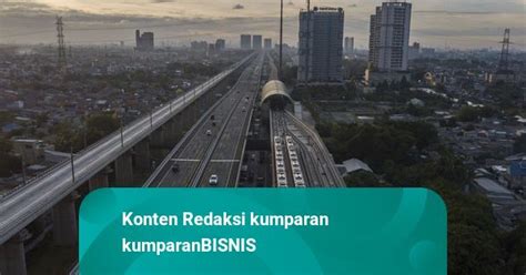 Foto Udara Kemenhub Targetkan Pengoperasian LRT Jabodebek Pada Juni