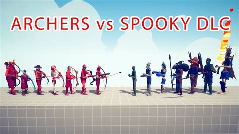 Archers Team Vs Spooky Dlc Team Totally Accurate Battle Simulator