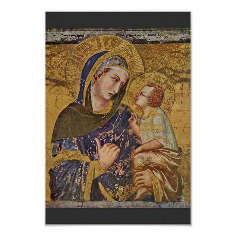 Madonna Dei Tramonti By Lorenzetti Pietro Poster Zazzle Madonna