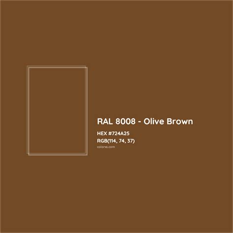 About Ral 8008 Olive Brown Color Color Codes Similar Colors And