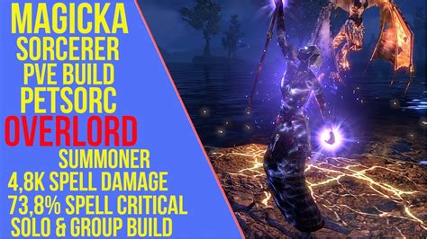 Eso Magicka Sorcerer Pve Build Pet Overlord Pve Guide Stonethorn