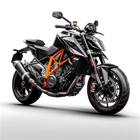 Premium Ai Image Ktm Super Duke R A Naked Streetfighter With An Exposed Motorbike On