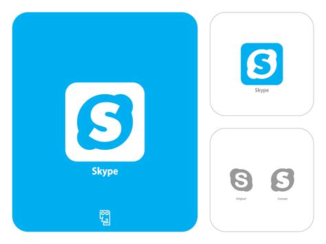 Skype Logo Redesign by LOGO Redesign Studio on Dribbble