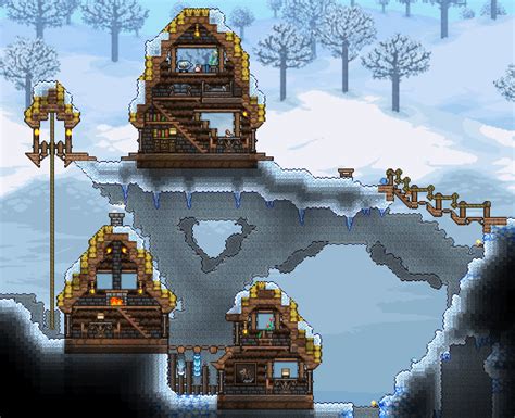 Cozy Snow Cabin Village Rterraria