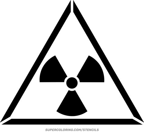 Stencil Of Toxic Symbol Free Printable Papercraft Templates