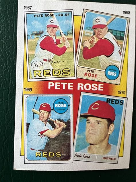 Pete Rose Baseball Cards Topps 1986 Pete Rose 3 The Pete Rose Years