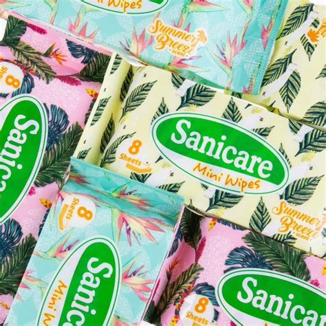 Aqtnywf Sanicare Mini Wipes Exp August Packs X Sheets