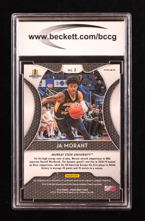 Ja Morant 2019 20 Panini Prizm Draft Picks Prizms Silver 2 RC BCCG 9