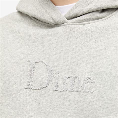 Dime Classic Chenille Logo Hoodie Heather Grey | END. (JP)