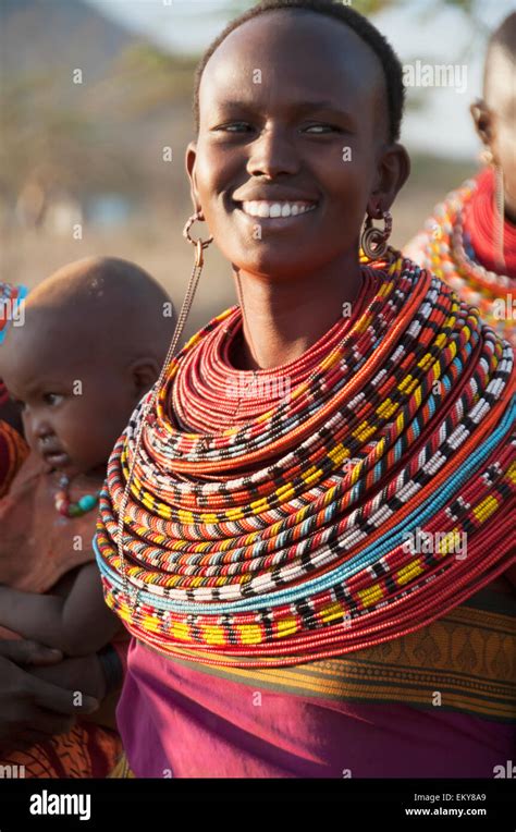 Women and baby from Samburu tribe; Samburu, Kenya Stock Photo - Alamy