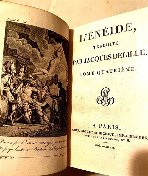 Proantic Lenéide Traduite Par Jacques Delille 4 Beaux Volumes