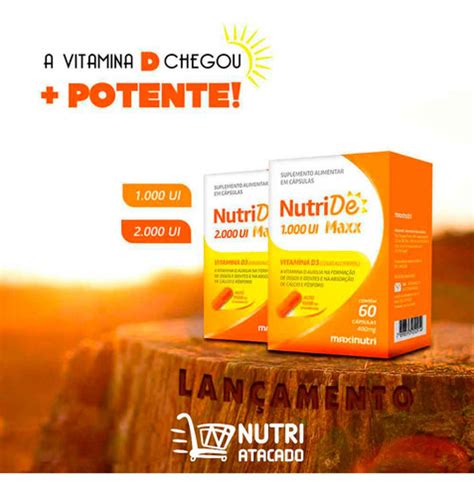 Kit 02 Nutride Vitamina D 2000 Ui 60 Capsulas Maxinutri