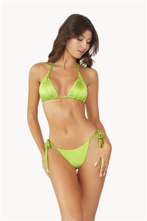 Pilyq Swim Lime Mila Triangle Bikini