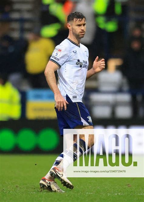 Andrew Hughes Of Preston North End Preston North End V Blackburn Rovers