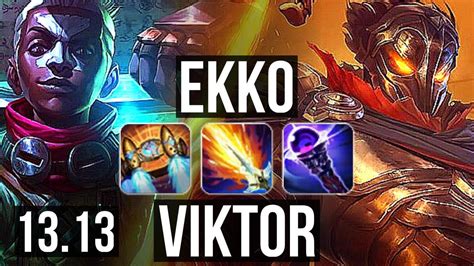 EKKO Vs VIKTOR MID 7 0 6 3 0M Mastery 800 Games Godlike KR