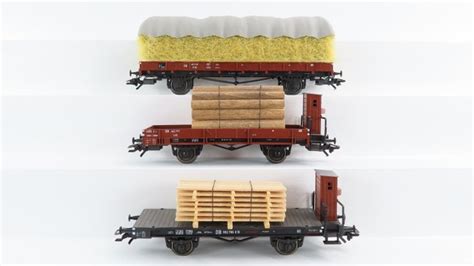 Märklin H0 46365 47905 Transport de fret 3 wagons bas Catawiki