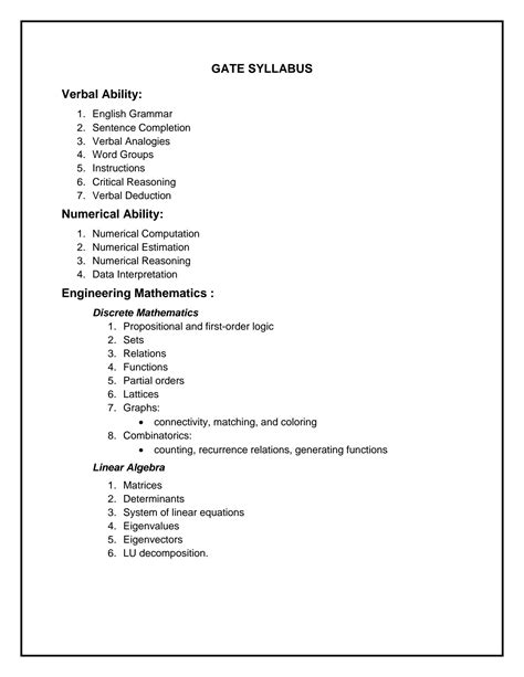 Solution Gate Syllabus Studypool